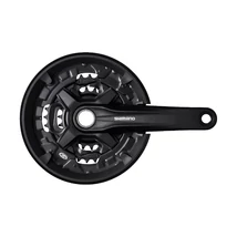 Shimano FC-MT210-3 3x9 sebességes integrált tengelyes MTB hajtómű 175mm 44-32-22, fekete