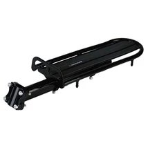 Longus alu csomagtartó nyeregcsőre fekete