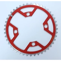 Gebhardt aluminium lánckerék 44T BCD 104mm piros