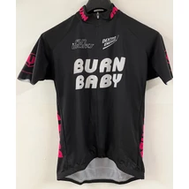 Bioracer Prof Bodyfit kerékpáros rövid ujjú mez, fekete XXL-es BURN BABY