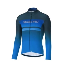 Shimano Team hosszú ujjú kerékpáros mez L-es navy blue