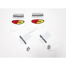 northwave comp socks fehér ezüst s kerékpáros zokni