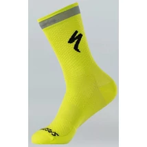 Specialized Soft Air Reflective Tall kerékpáros zokni XL-es élénkzöld