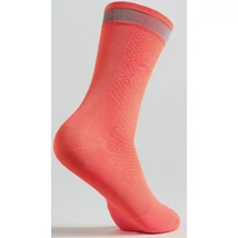 Specialized Soft Air Reflective Tall kerékpáros zokni M-es élénk korall
