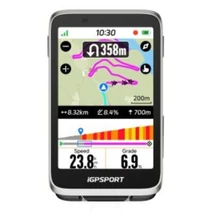 IGPSport BiNavi GPS kerékpáros computer, ezüst