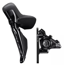 Shimano Dura-Ace Di2 ST-R9270-L Dual Control 2 sebességes országúti fékváltókar BR-R9270-F tárcsafékkel, 1000mm, első