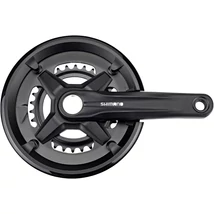 Shimano Altus FC-MT210-2 2x9s integrált tengelyes hajtómű, nadrágszárvédővel 46-30T, 175mm, fekete