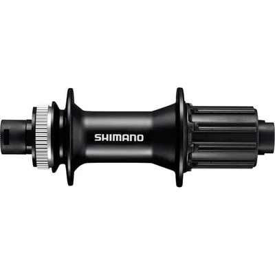 Shimano FH-MT400 Center-Lock tárcsarögzítésű 142x12mm, 32 lyukas hátsó agy, fekete