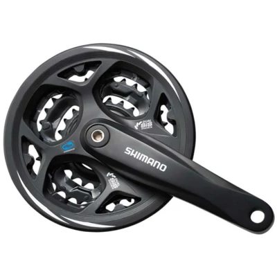 Shimano Altus FC-M311 3x7, 8 sebességes négyszögtengelyes MTB hajtómű 175mm 42-32-22, fekete