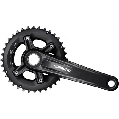 Shimano Deore FC-MT500-2 Integrált tengelyes 2x10s MTB hajtómű, 36-26T, 170mm, fekete