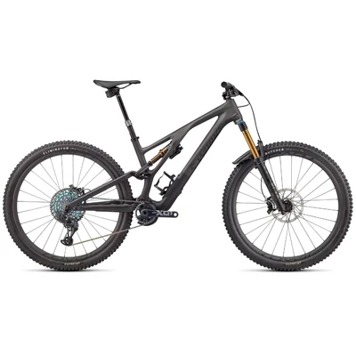 Specialized S-Works Stumpjumper EVO SRAM XX1 Eagle AXS 29&quot; össztelszkópos MTB kerékpár S3 SATIN BRUSHED BLACK LIQUID METAL