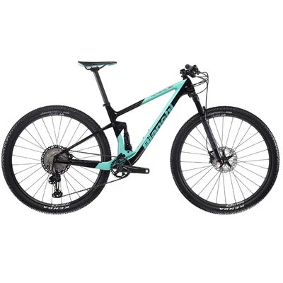 Bianchi Methanol CV/FS 9.2 FST XTR 29&quot; összteleszkópos MTB kerékpár L-es türkiz/fekete