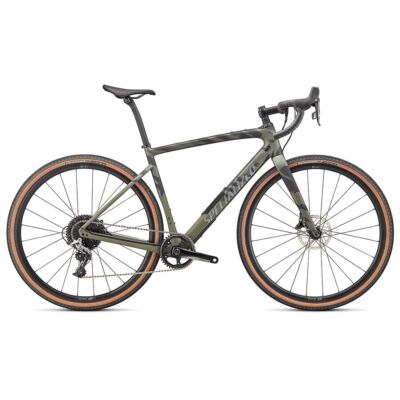 Specialized Diverge Comp Carbon Sram Rival 1x11s gravel kerékpár, 54cm, satin olive