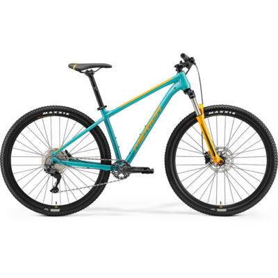 Merida Big Nine 200 1x10 sebességes 29&quot; MTB kerékpár, L-es, zöldeskék-kék-narancs