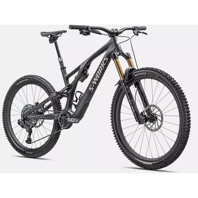 Specialized S-Works Stumpjumper EVO SRAM XX1 Eagle AXS 29&quot; össztelszkópos MTB kerékpár S4 SATIN CARBON / BRUSHED LIQUID BLACK METAL / LIMESTONE / BRUSHED CHROME