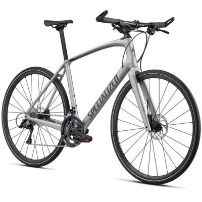 Specialized Sirrus 4.0 Carbon Shimano Sora fitness kerékpár, XL-es, ezüst