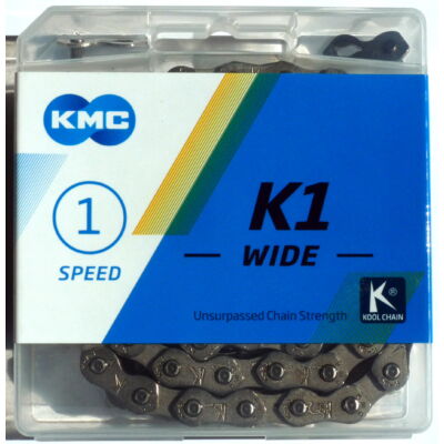 KMC K1 Wide singlespeed-bmx lánc 110 szem ezüst