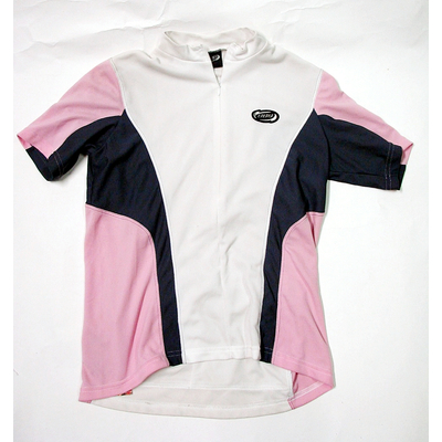 bbb bbw-103 girltech szürke-fehér-pink rövidujjú női kerékpáros mez