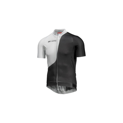 DT Swiss Road Jersey 2022 rövidujjú kerékpáros mez, XL fehér-fekete