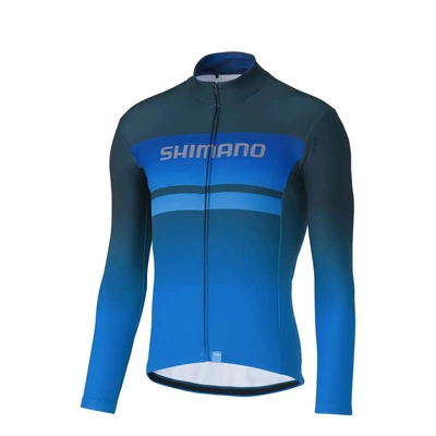 Shimano Team hosszú ujjú kerékpáros mez XL-es navy blue