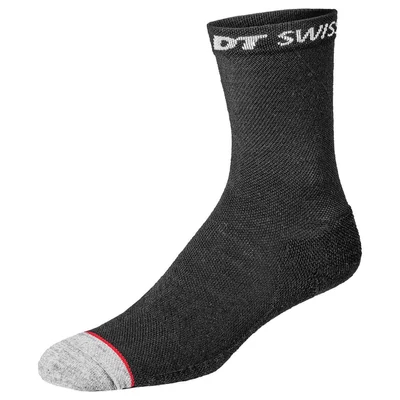 dt swiss mtb socks fekete kerékpáros gyapjú zokni