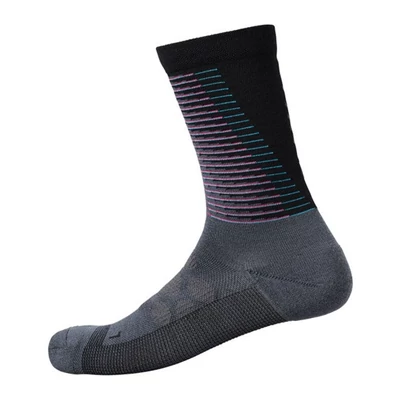 Shimano S-Phyre Merino Tall zokni M-L szürke-rózsaszín