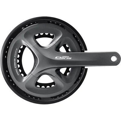 Shimano Claris FC-R2000-CG 2x8 sebességes, integrált, országúti hajtómű, 170mm 50-34 fekete